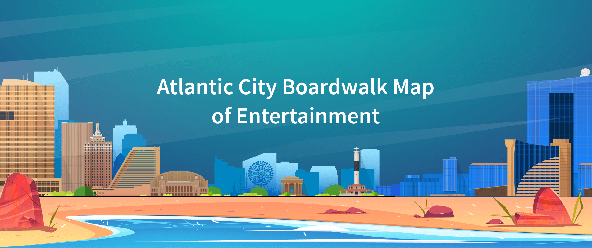 Atlantic City Boardwalk Map 2024 Casinos, Rides, Dining