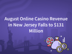 August Online Casino Revenue in New Jersey Falls to $131 Million