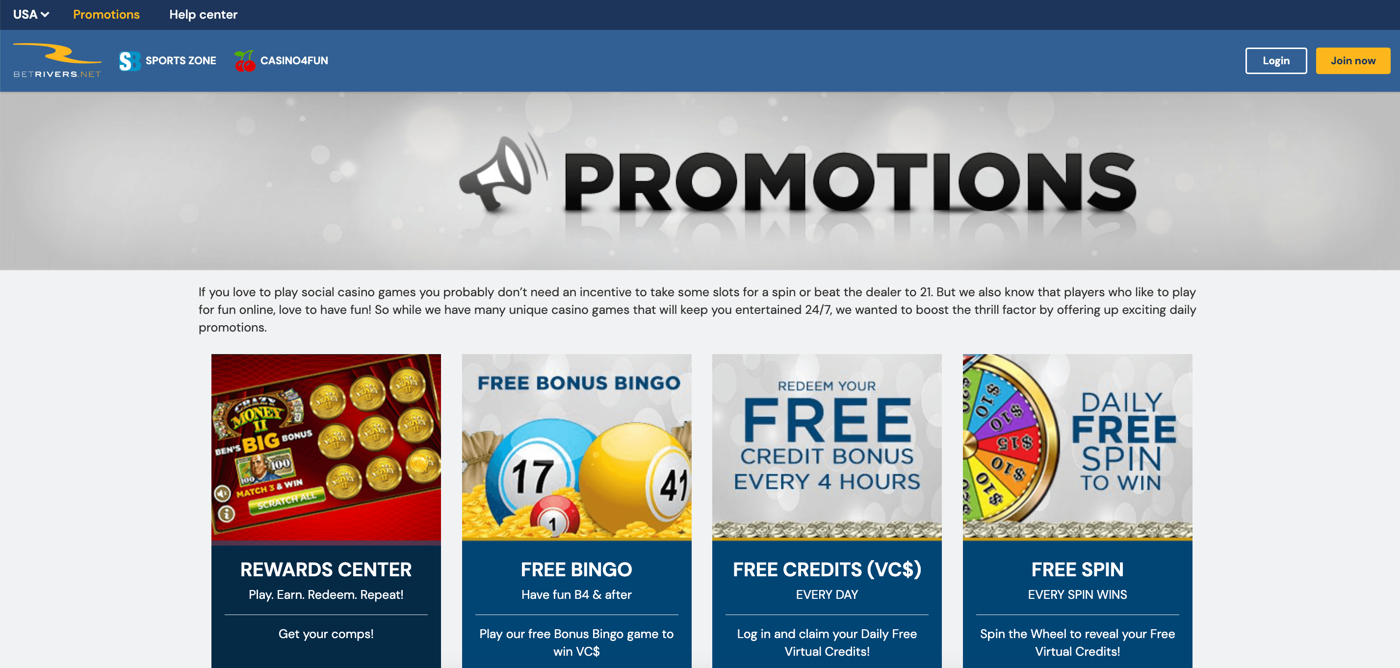 BetRivers Social Casino Promotions