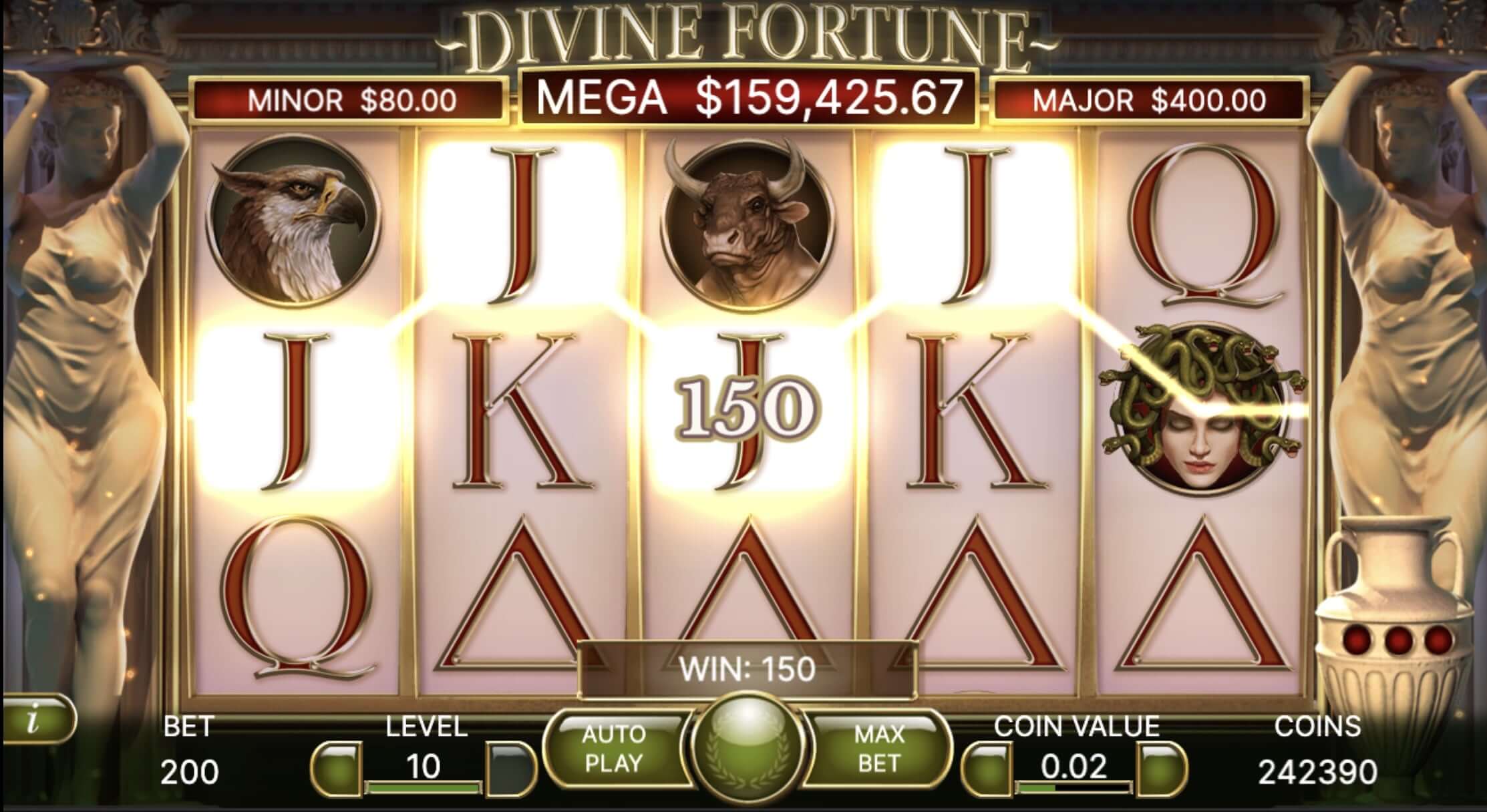 Divine Fortune Slot by NetEnt Gameplay