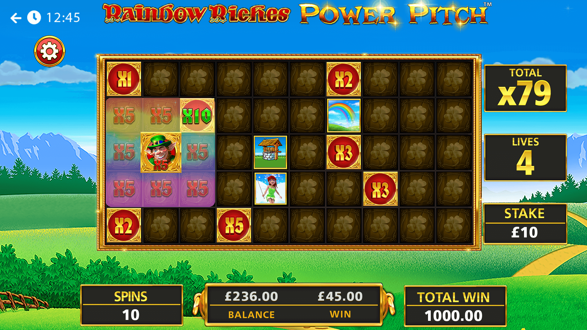 Rainbow Riches Power Pitch Multiplier