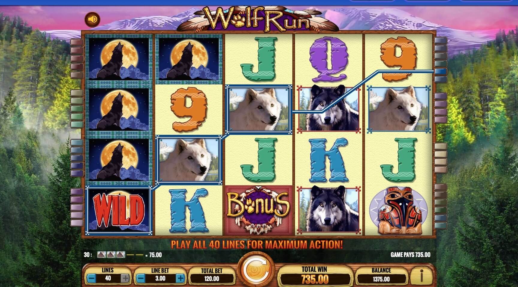 Wolf Run Slot by IGT Gameplay